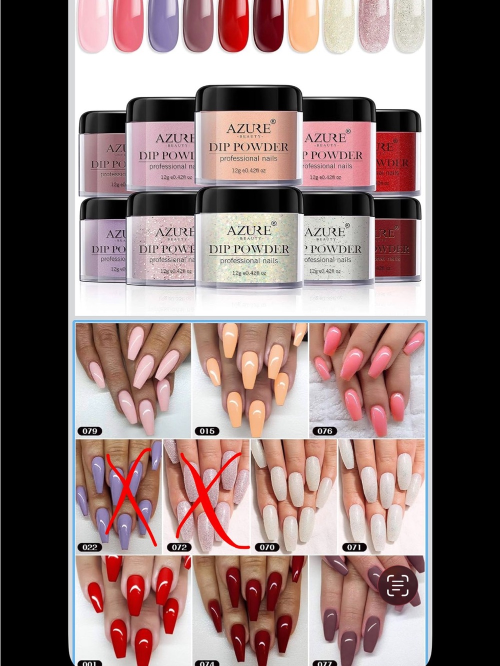 Azure nail dip powder